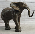 Load image into Gallery viewer, Smooth Elephant Bronze Metal Figure Sculpture Handmade Art Decor Collectible