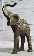 Load image into Gallery viewer, Decorative Indian Elephant Bronze Figure Statue Sculpture Hindu Design Handmade Art