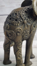 Load image into Gallery viewer, Decorative Indian Elephant Bronze Figure Statue Sculpture Hindu Design Handmade Art