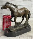 Load image into Gallery viewer, Arabian Horse in Trotting Running in Field Bronze Statue Sculpture Equestrian Decor Original Art