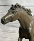 Load image into Gallery viewer, Arabian Horse in Trotting Running in Field Bronze Statue Sculpture Equestrian Decor Original Art