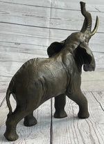 Elephant Bronze Metal Figurine Figure Sculpture Decor 11