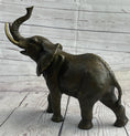 Load image into Gallery viewer, Elephant Bronze Metal Figurine Figure Sculpture Decor 11" x 13"