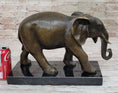 Load image into Gallery viewer, Elephant Bronze Sculpture Statue on Marble base - Antoine Barye Reproduction Art