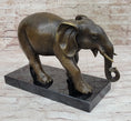 Load image into Gallery viewer, Elephant Bronze Sculpture Statue on Marble base - Antoine Barye Reproduction Art