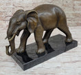 Load image into Gallery viewer, Elephant Bronze Sculpture Statue on Marble base - Antoine Barye Reproduction Art