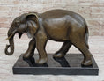 Load image into Gallery viewer, Elephant Bronze Sculpture Statue on Marble base - Antoine Barye Reproduction Art