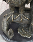Load image into Gallery viewer, Two Juvenile American Bald Eagles Bronze Metal Statue Sculpture on Marble Base