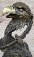 Load image into Gallery viewer, Hand Made Original Milo Eagle Falcon Head Genuine Bronze Sculpture Statue