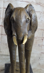 Hot Cast Bronze Metal Elephant Sculpture Statue Figure after Salvador Dali on Marble Base