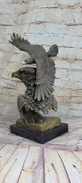 Load image into Gallery viewer, Large American Bald Eagle Hot Cast Bronze Sculpture Figurine Figure Statue Deal