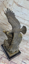 Load image into Gallery viewer, Large American Bald Eagle Hot Cast Bronze Sculpture Figurine Figure Statue Deal