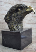 Load image into Gallery viewer, Signed Original Impressive Large Eagle Bird Wild Life Marble Base Figurine Decor