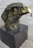 Load image into Gallery viewer, Signed Original Impressive Large Eagle Bird Wild Life Marble Base Figurine Decor