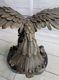 Load image into Gallery viewer, Eagle Landing on Waves Water Bronze Metal Statue Sculpture Figurine Decor Signed