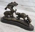Load image into Gallery viewer, Elephant Family on the African Savannah Bronze Metal Statue Sculpture Decor Art