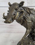 Load image into Gallery viewer, Boar Wild Pig Bronze Statue Sculpture by Barye Figure Farm Animal Lost Wax Decor