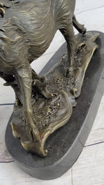 Boar Wild Pig Bronze Statue Sculpture by Barye Figure Farm Animal Lost Wax Decor