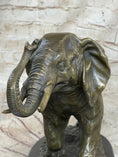 Load image into Gallery viewer, Cast Bronze Marble Sculpture Elephant Safari Statue Art Figure Figurine Animal