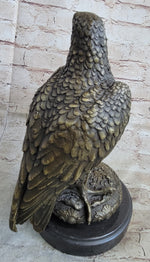 Guardian Eagle Hawk Bird Bronze Statue Sculpture Figure 12