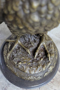 Load image into Gallery viewer, Guardian Eagle Hawk Bird Bronze Statue Sculpture Figure 12" x 9"