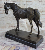 Large Arabian Horse Bronze Sculpture Statue By P.J Mene HotCast Marble Figurine