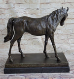 Large Arabian Horse Bronze Sculpture Statue By P.J Mene HotCast Marble Figurine