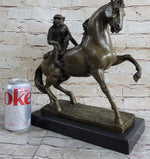 Horseback Monkey on My Back Riding Horse Bronze Statue Sculpture Figure by Milo 13