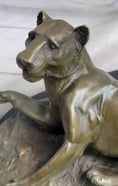 Load image into Gallery viewer, Male and Female Lions African Lion Safari Savannah Bronze Sculpture Statue Art Decor
