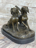 Load image into Gallery viewer, Two Large Vizsla Dog Dogs Animal House Pet by Debut Bronze Marble Sculpture Gift