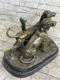 Load image into Gallery viewer, Two Large Vizsla Dog Dogs Animal House Pet by Debut Bronze Marble Sculpture Gift