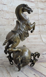 Chinese Tang Horse Lost Wax Bronze Metal Sculpture Handmade Art by Milo