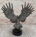 Load image into Gallery viewer, Bronze Metal Eagle Statue Sculpture Garden Yard Original Casting 26"" x 31"