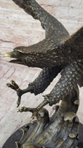Load image into Gallery viewer, Bronze Metal Eagle Statue Sculpture Garden Yard Original Casting 26"" x 31"