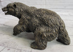 Bronze Metal Bear Figurine Sculpture Statue Handmade Art Figure
