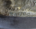 Load image into Gallery viewer, HUNTING DOGS ENGLISH BULLDOG SHEPHERD BRONZE SCULPTURE FIGURINE MARBLE BASE DECO