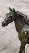 Load image into Gallery viewer, Large Original Loving Horse with his Saddle Western Art Cowboy Bronze Sculpture - Southlake Paws