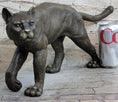 Load image into Gallery viewer, Bronze Metal Cat Kitten Housecat Sculpture Statue Figurine Feline Art Signed Original