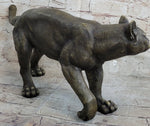 Bronze Metal Cat Kitten Housecat Sculpture Statue Figurine Feline Art Signed Original