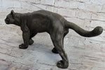 Bronze Metal Cat Kitten Housecat Sculpture Statue Figurine Feline Art Signed Original