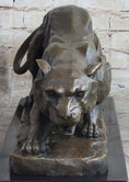 Load image into Gallery viewer, Handmade BRONZE SCULPTURE LION PANTHER TIGER PUMA COUGAR CAT STATUE AFRICAN ART