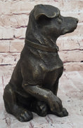 Load image into Gallery viewer, Handmade Bronze Jack Russell Terrier Puppy Dog Figurine Sculpture Signed Art Decor