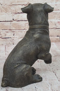 Load image into Gallery viewer, Handmade Bronze Jack Russell Terrier Puppy Dog Figurine Sculpture Signed Art Decor