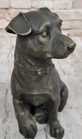 Load image into Gallery viewer, Handmade Bronze Jack Russell Terrier Puppy Dog Figurine Sculpture Signed Art Decor
