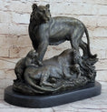 Load image into Gallery viewer, Hot Cast Bronze Tiger Family Statue Sculpture Decor Wildlife Art
