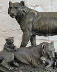 Load image into Gallery viewer, Hot Cast Bronze Tiger Family Statue Sculpture Decor Wildlife Art