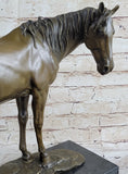 Load image into Gallery viewer, Show Horse Fine Bronze Mare Equine Art Sculpture Statue PJ Mene Equestrian Decor