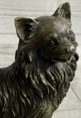 Load image into Gallery viewer, Pomeranian Breed Puppy Dog Bronze Figurine Figure Sculpture Statue Signed Art