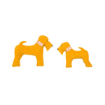 Yellow cotton dog gift toy