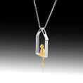 Load image into Gallery viewer, Purring Perch- Sterling Silver Pendant